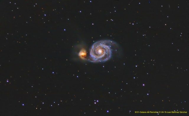 M 51- Galaxia del Remolino-21-04-18-Juan Martinez Sánchez-